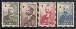 Finland 1956 MH Scott #B138-#B141 Set of 4 Famous Men - Portraits