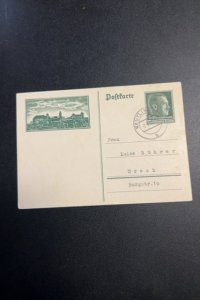 Germany used postal card P272 lot #23