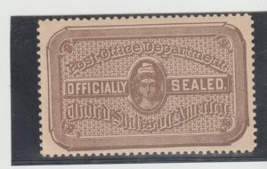 US Scott #OX7 Registered Mail Seal MNH
