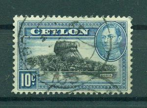 Ceylon sc# 281 used cat value $.25