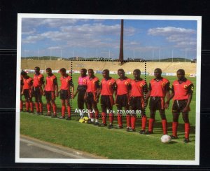 Angola #999 (1997 World Cup of Soccer sheet) VFMNH CV $5.50