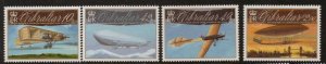 GIBRALTAR SG1365/68 2010 AVIATION CENTENARIES MNH