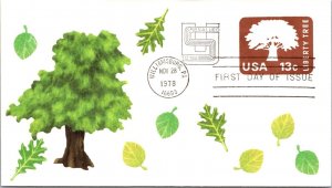 ACE FDC 1978 SC #U588-U123 Williamsburg, PA - Single - D131