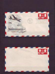 US #UC17 CIPEex May 21, 1947 plus second unused envelope MNH