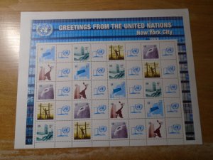 United Nations  #  986c  MNH   complete sheet