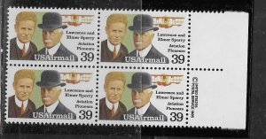 US# C114 39c Aviation Pioneers Copyright  Block of 4 (MNH) CV$3.50