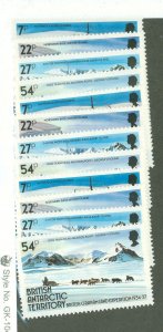 British Antarctic Territory #121-124  Single (Complete Set)