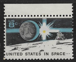 US #1434 8c Space Achievement-Earth, Sun, Landing Craft on Moon~MNH