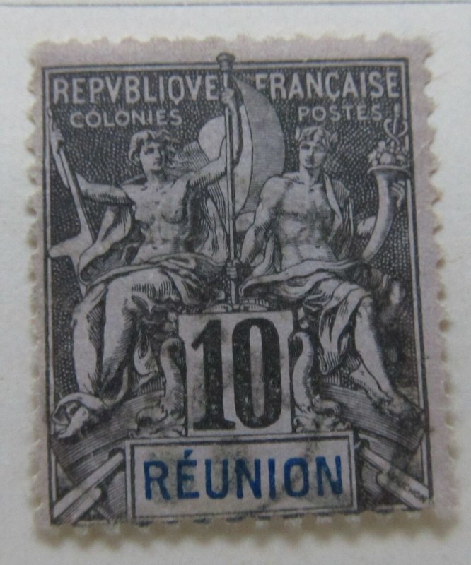 France Indian Ocean Islands French Colony REUNION 1892-1905 10c Used A4P11F107