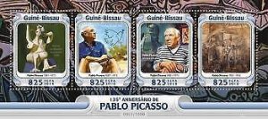 2016 Guinea-Bissau. Pablo Picasso. Y&T Code: 6438-6441. Michel Code: 8474-8477