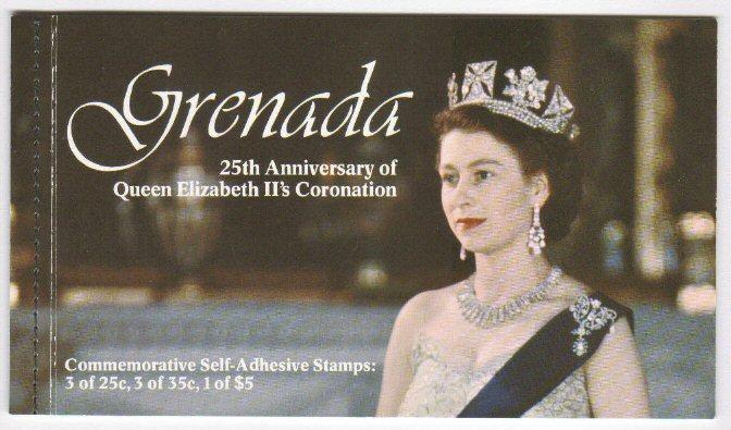 Grenada Self Adhesive Coronation Booklet Gibbons #B1