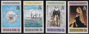 Tristan da Cunha Scott #'s 588 - 591 MNH