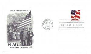 3630 37c  Flag PSA Artcraft FDC