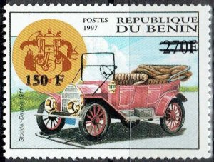 BENIN 2000 1293 150F 100€ STODDAR DAYTON AUTOMOBILE CAR OVERPRINT SURCHARGE MNH