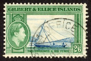 Gilbert & Ellice Islands 50 U 1939 2sh 6p