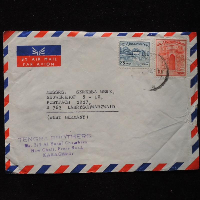 ZS-AC007 PAKISTAN - Airmail, From Karachi To Lahr/Schwarzwald Germany Cover