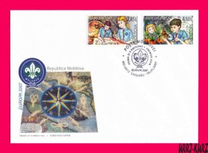 MOLDOVA 2007 Europa CEPT Scouts Scouting Movement Centenary Sc556-557 FDC