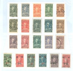 Belgian Congo #115-135 Used