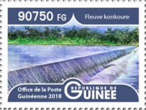 Guinea - 2019 Landscapes Konkoure River - Stamp - GU1801local06a