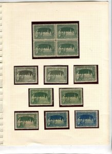 BELGIUM; Early 1900s issues useful mint & used group on album page