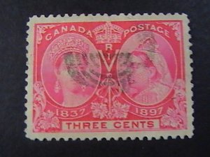 CANADA # 53-USED----BRIGHT ROSE---1897