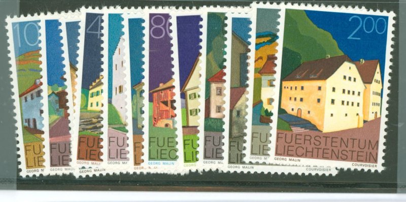 Liechtenstein #638-649 Mint (NH) Single (Complete Set) (Buildings)