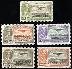 Mexico Stamps # C40-4 MLH VF Light Hinge And No Hinge Scott Value $100.00