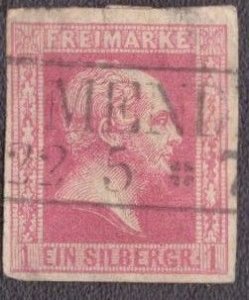 Prussia - 6 1857 Used