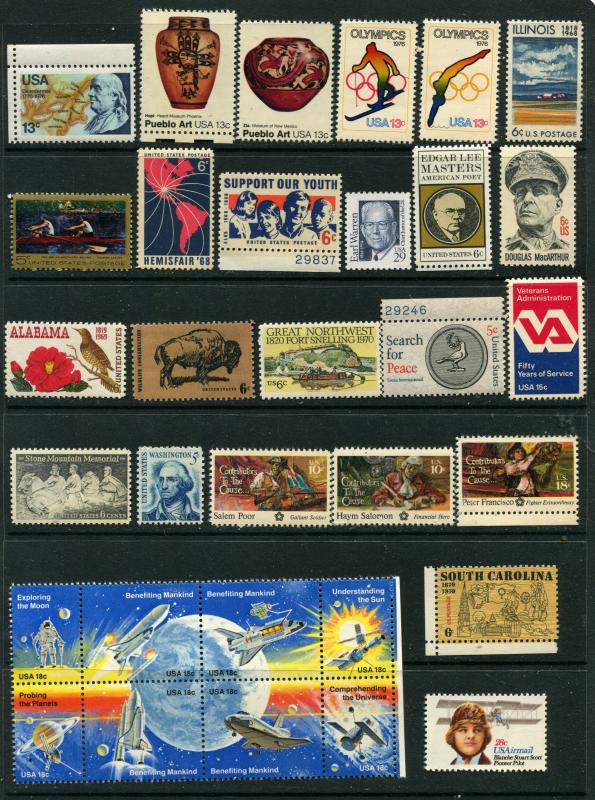 US Postage Stamps MINT OGNH  32 Different