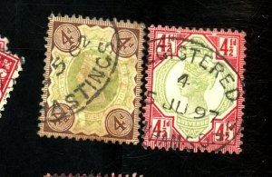 GREAT BRITAIN #116-17 USED FVF Cat $60