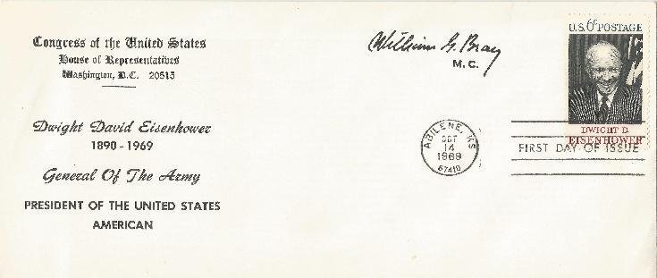 William Bray free Frank Eisenhower Memorial FDC