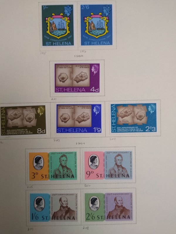 collection on pages St Helena 1953-76 PS: CV $80