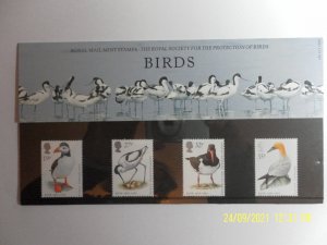 GB 1989 BIRDS RSPB,  SG 1419 1422, MINT, Presentation Pack 196, - MNH