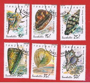 Tanzania #940-945   MVFLH OG   Shells   Free S/H