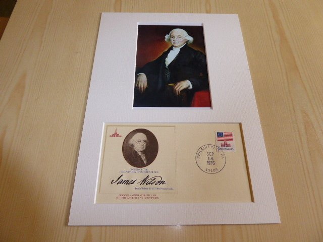 James Wilson photograph and 1976 USA Declaration of Independence Cover