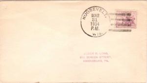 United States Wisconsin Roosevelt 1934 4c-bar  1913-1934  Philatelic.