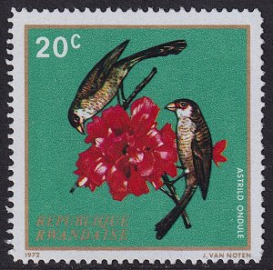 Rwanda - 1972 - Scott #457 - MNH - Bird Common Waxbill