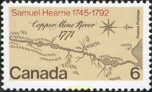 130007 MNH CANADA 1971 BICENTENARIO DE LA EXPEDICION SAMUEL HEARNE A LA RIBER...