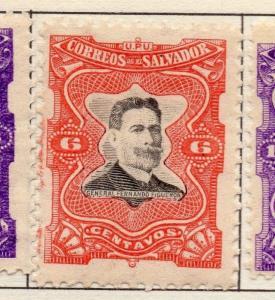 El Salvador 1910 Figueroa  Issue Fine Mint Hinged 6c. 141240