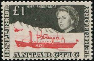 British Antarctic Territory SC# 24 HMS Endurance 1£ Mint Never Hinged