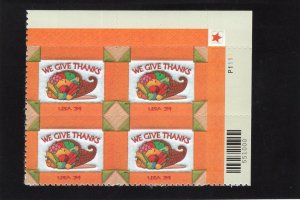 3546 Thanksgiving, MNH UR-PB/4 (#P1111)