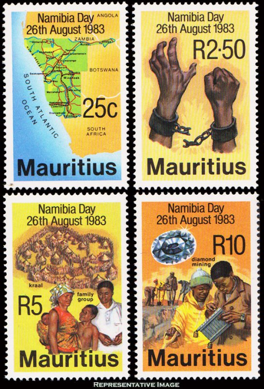 Mauritius Scott 566-569 Mint never hinged.