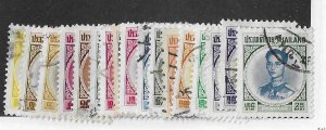 Thailand Sc #397-411A set of 17 used VF