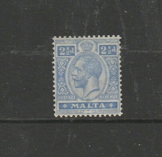 Malta 1921/2 Script CA 2 1/2d MM SG 101