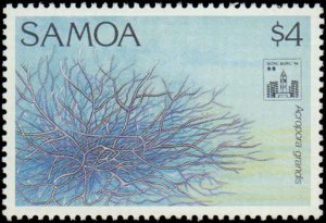 Samoa #845-848, Complete Set(4), 1994, Stamp Show, Never Hinged