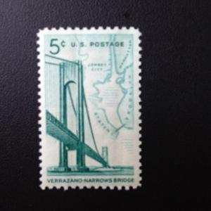 Scott #1258 Verrazano-Narrows Bridge, MINT, F-VF, NH