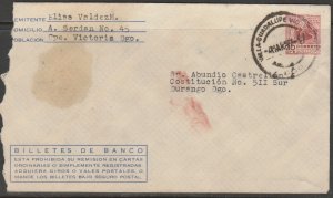 MEXICO E129b, 30¢ POSTAL STATIONERY COVER, USED. VF. (138)