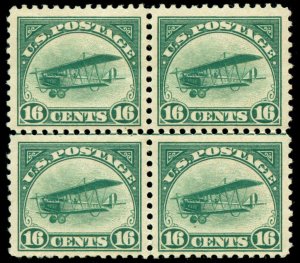 momen: US Stamps #C2 Block of 4 Mint OG 3NH/1LH VF