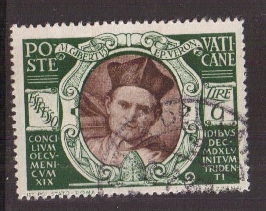 Vatican City   #E9  used  1946   Giberti   6 l