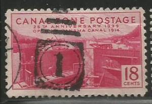 U.S. Scott #132 Canal Zone Stamp - Used Single